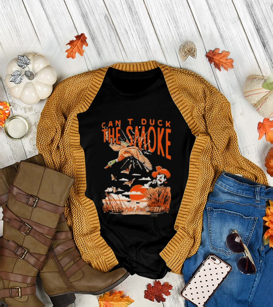 Oklahoma State Cowboys Can't Duck The Smoke Vintage Old Row T-Shirt