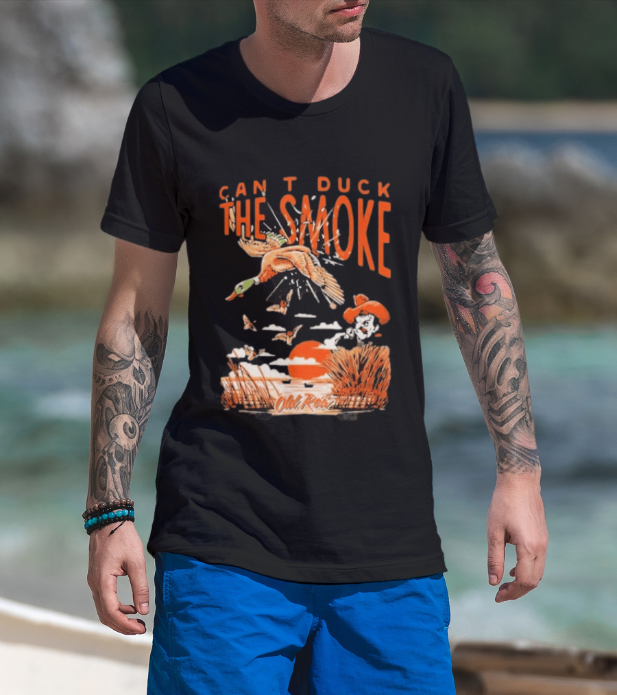 Oklahoma State Cowboys Can't Duck The Smoke Vintage Old Row T-Shirt