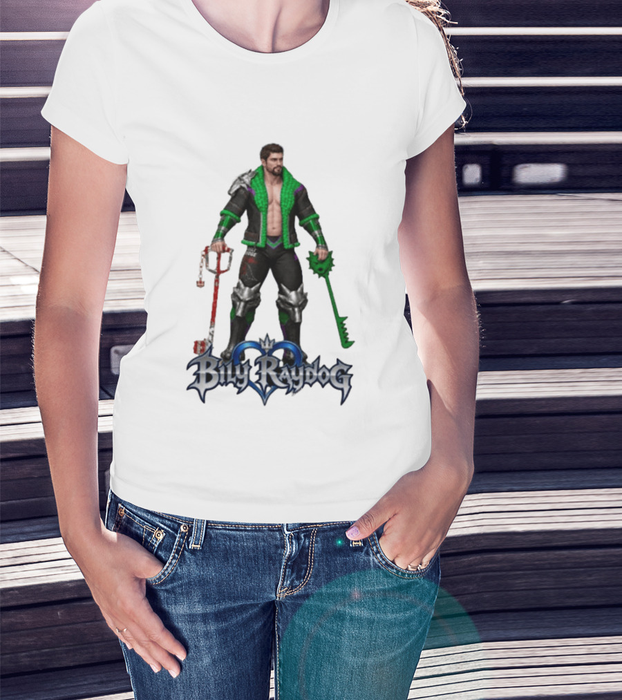 Billy Raydog Kingdom Hearts Crossover Character With Chains And Keys T-Shirt