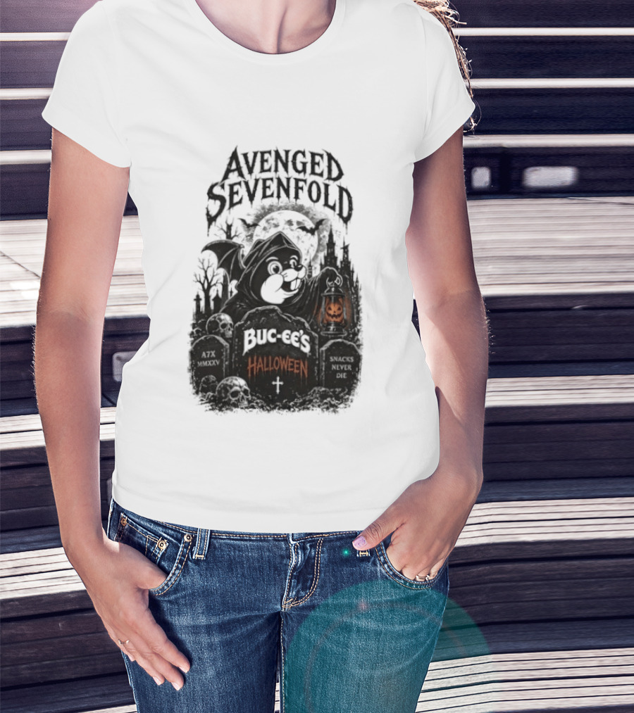 Avenged Sevenfold Buc Ee's Halloween Pumpkin Collaboration T-Shirt