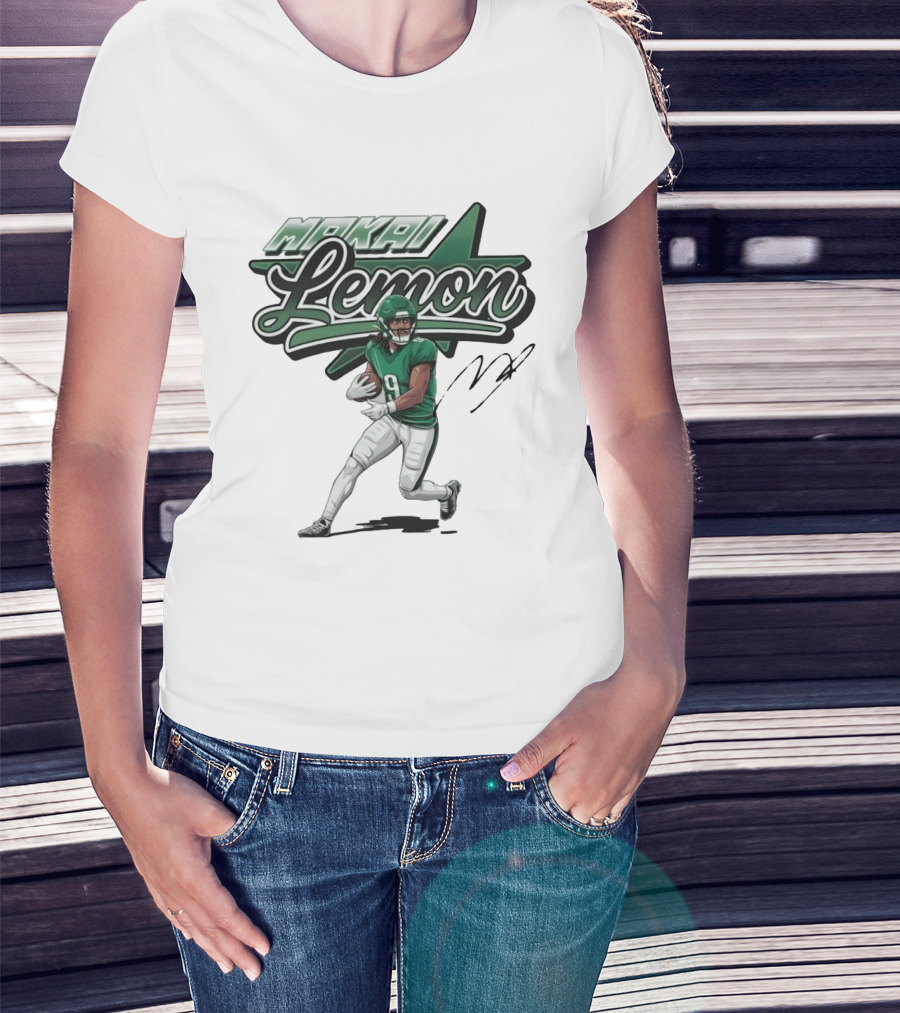 Makai Lemon Philadelphia Eagles Star Script Name T-Shirt
