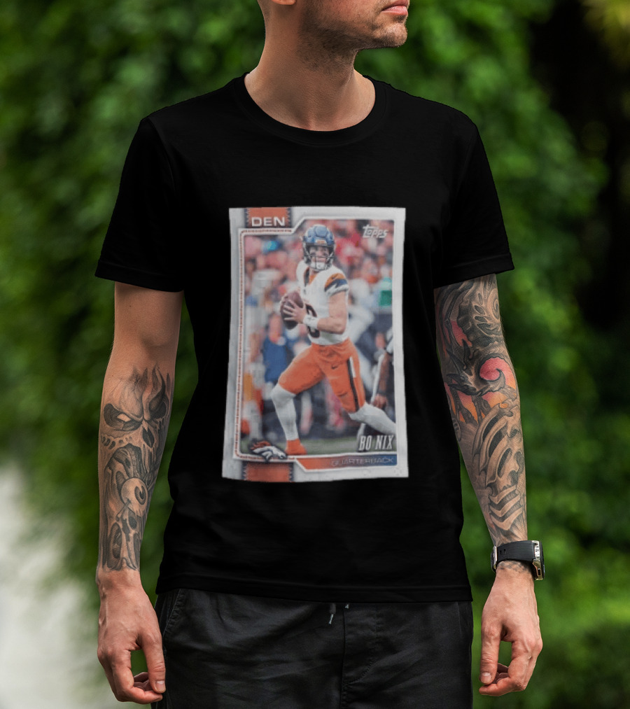 2026 Topps Football Bo Nix Denver Broncos Quarterback T-Shirt