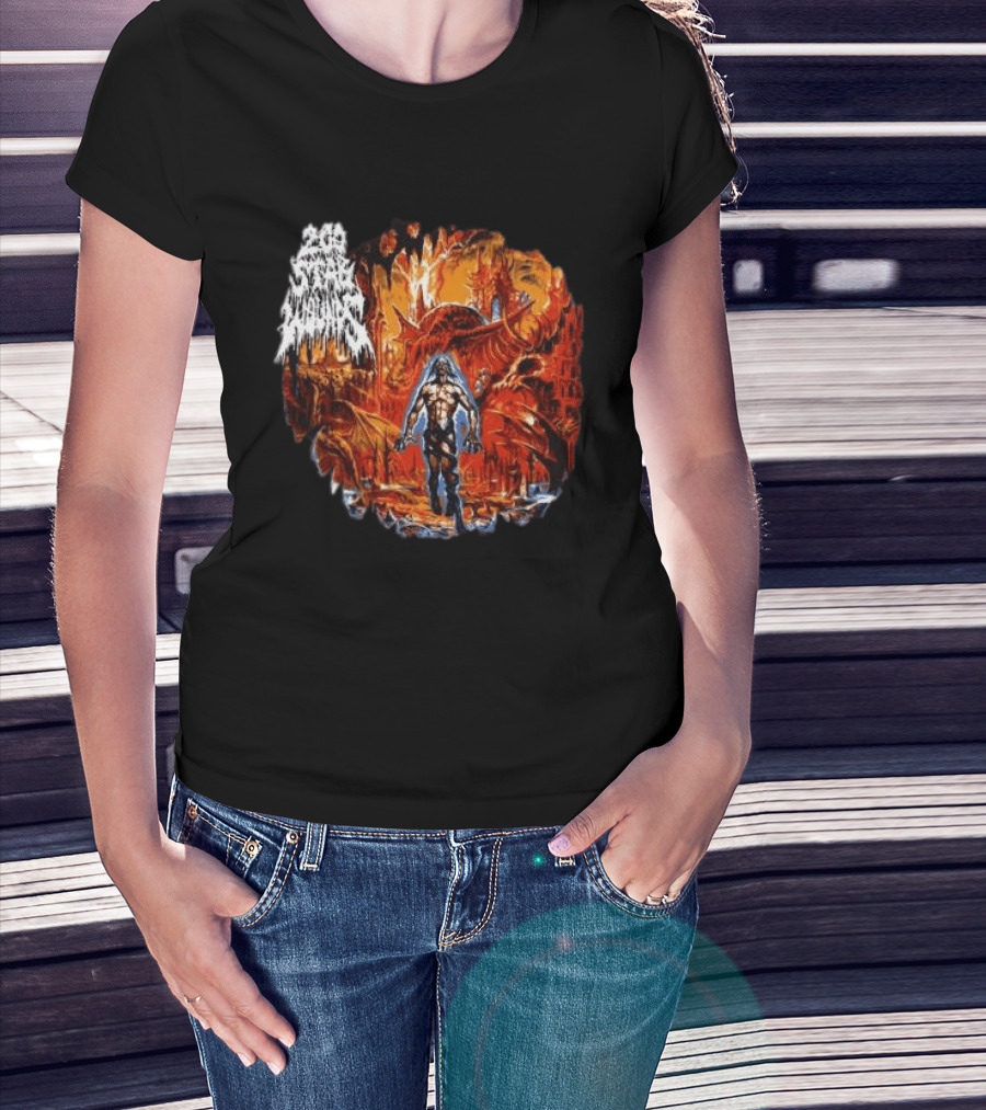 200 Stab Wounds Lowest Form Evilgreed Shop Longsleeve Fiery Dragon T-Shirt