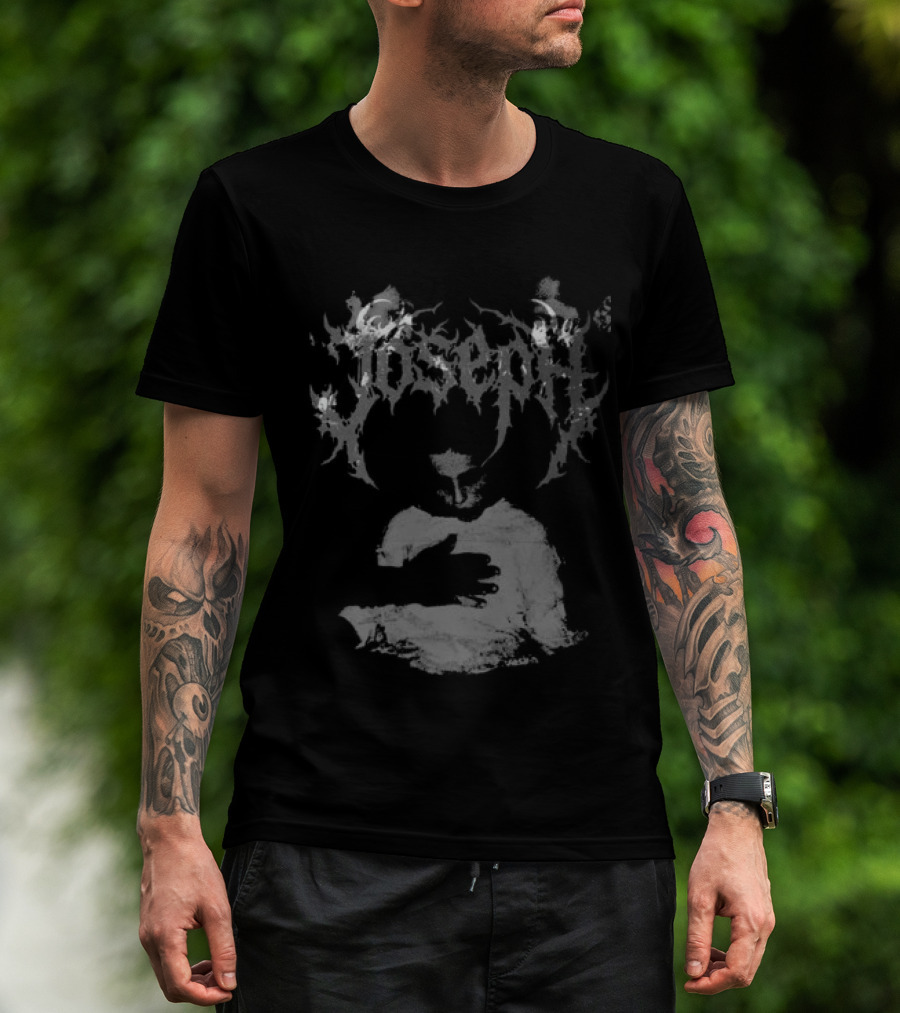 Falling In Reverse Joseph Gothic Script White T-Shirt