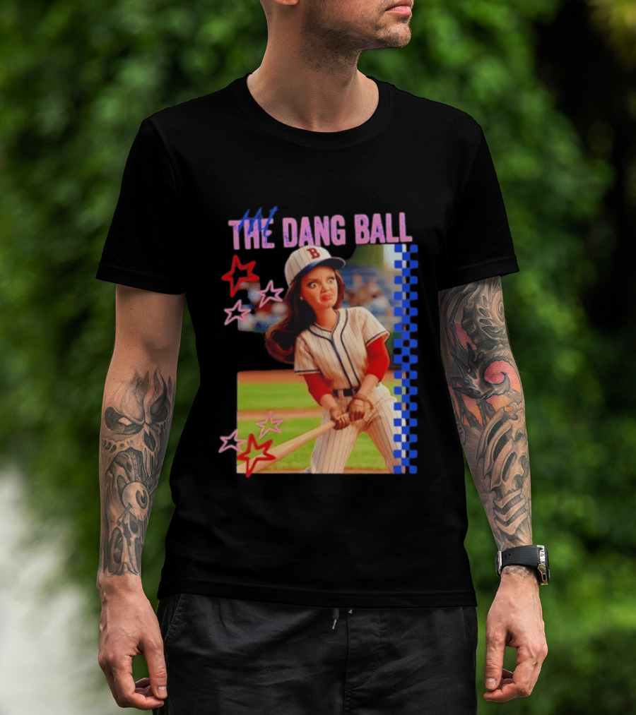 Barbie Ballfield Hit The Dang Ball Baseball Player Doll Vintage Stars T-Shirt