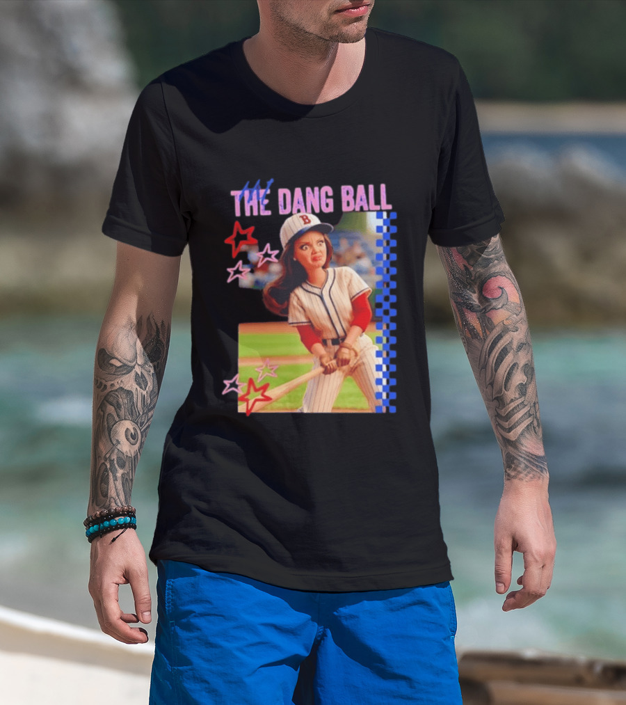 Barbie Ballfield Hit The Dang Ball Baseball Player Doll Vintage Stars T-Shirt
