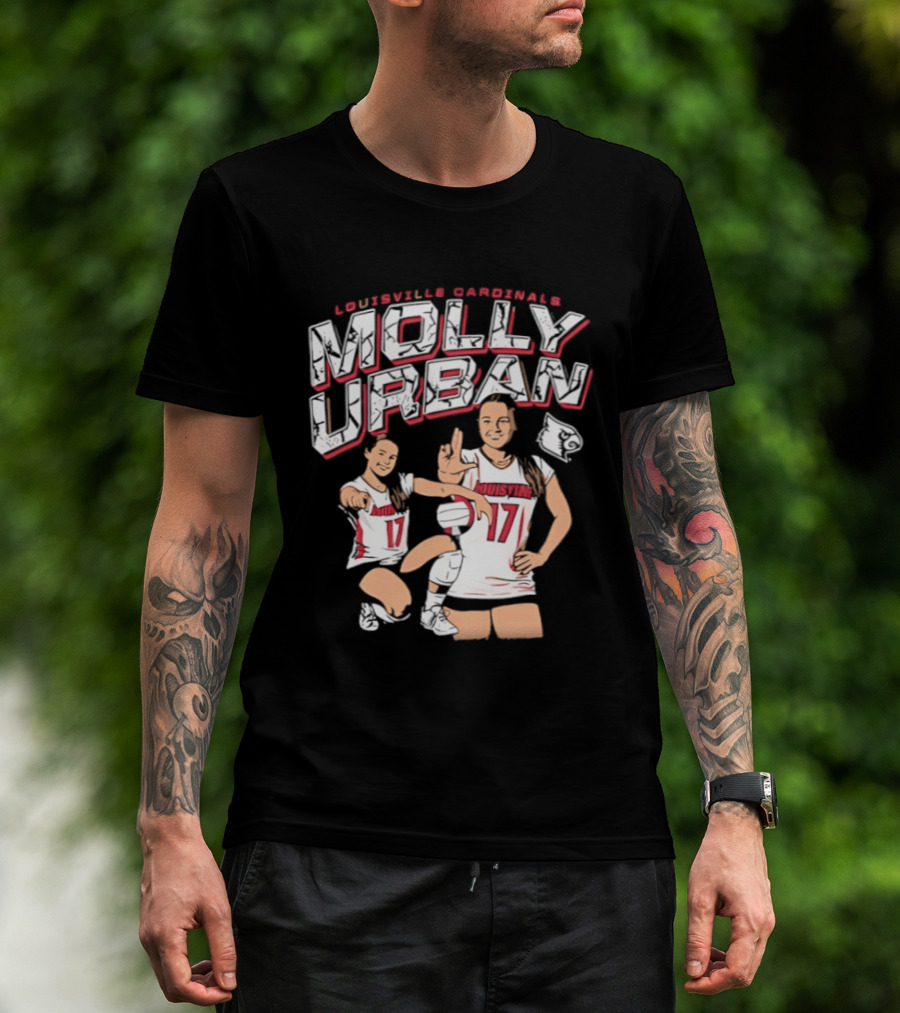 Molly Urban Louisville Cardinals Volleyball Number 17 T-Shirt
