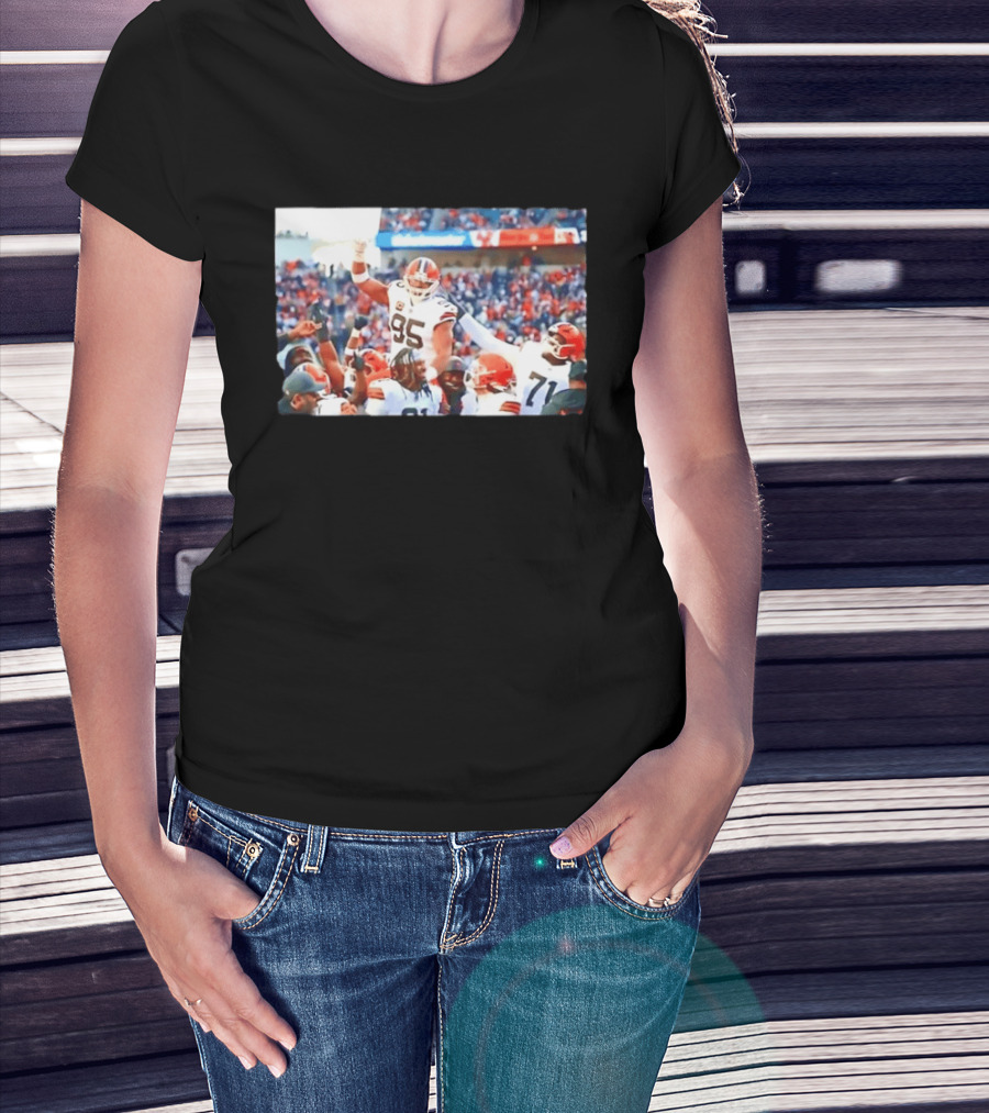 Cleveland Browns Myles Garrett Sacks Record Celebration NFL Football Triumph T-Shirt