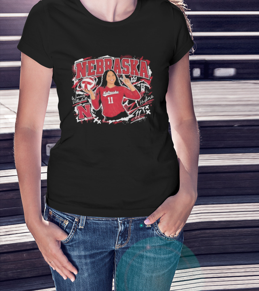 Nebraska Volleyball Teraya Sigler 11 Streetwear T-Shirt