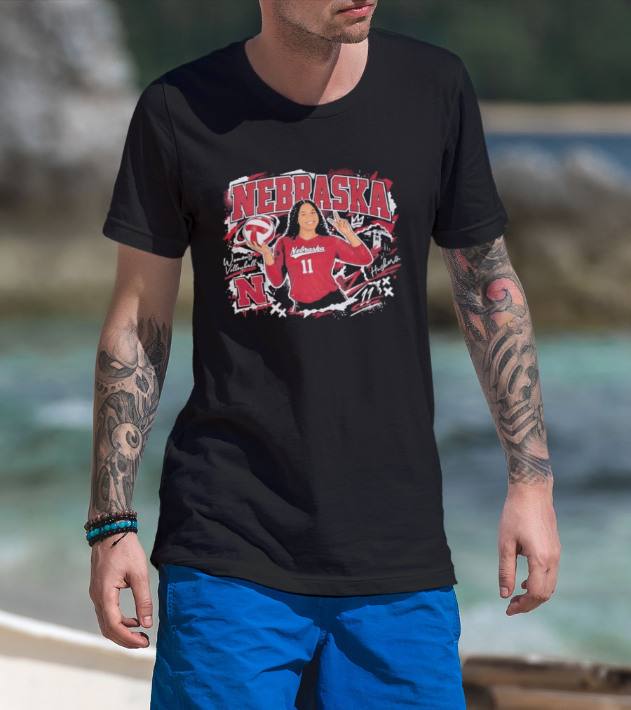 Nebraska Volleyball Teraya Sigler 11 Streetwear T-Shirt