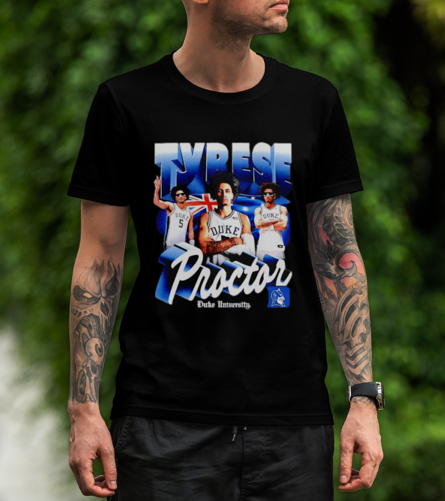Tyrese Proctor Duke University Blue Devils Basketball Collage T-Shirt