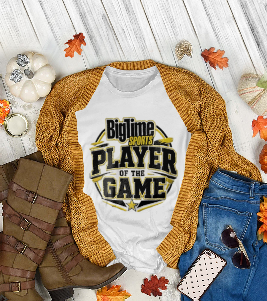 Bigtime Sports Player Of The Game Star Yellow Frame T-Shirt