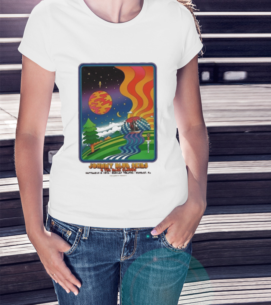 Johnny Blue Skies And The Dark Clouds Greek Theatre Berkeley CA September 15 2026 Event Psychedelic T-Shirt