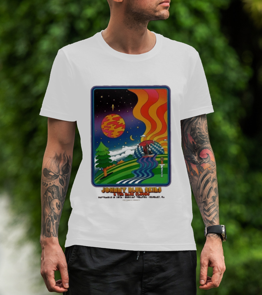 Johnny Blue Skies And The Dark Clouds Greek Theatre Berkeley CA September 15 2026 Event Psychedelic T-Shirt