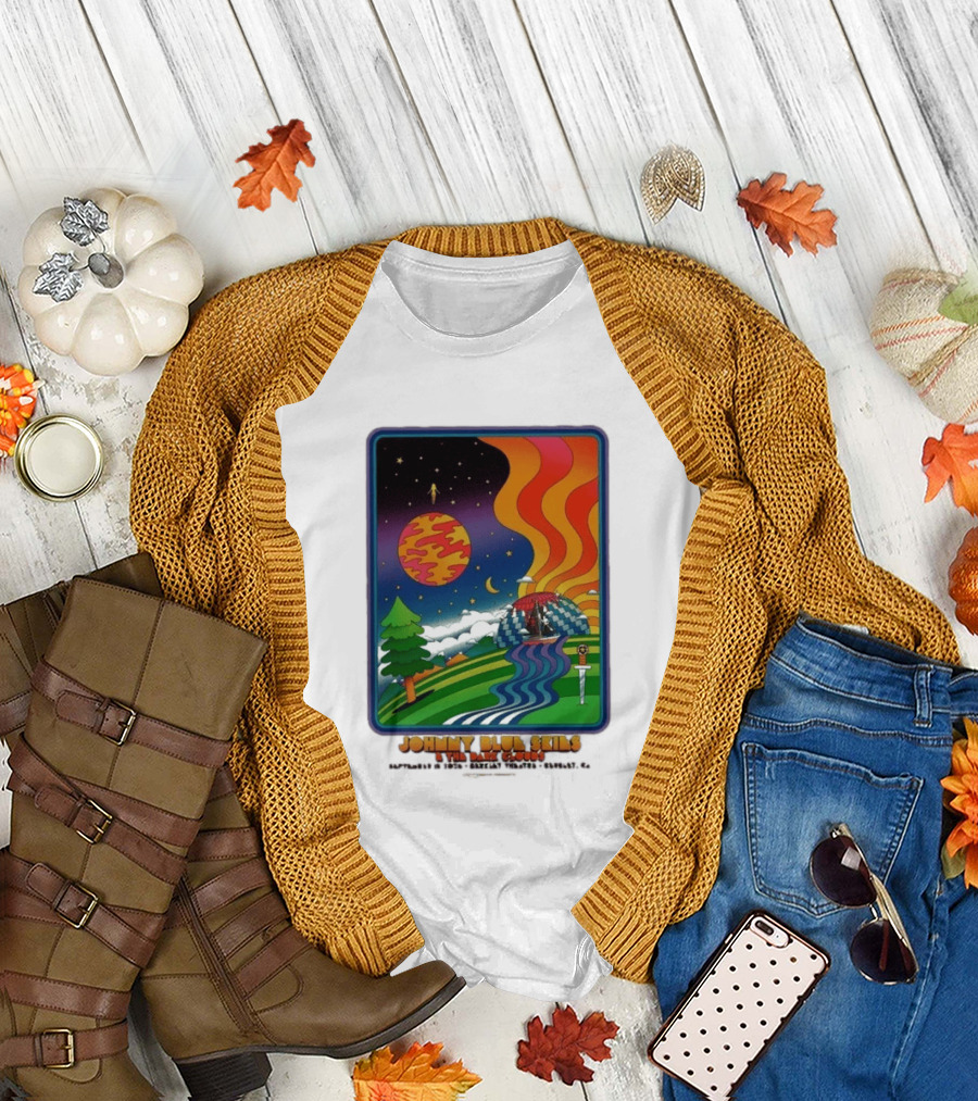 Johnny Blue Skies And The Dark Clouds Greek Theatre Berkeley CA September 15 2026 Event Psychedelic T-Shirt