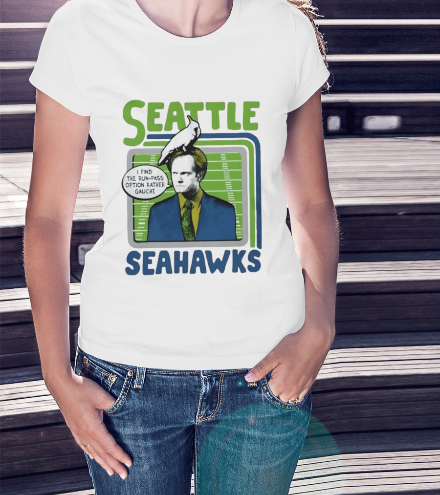 Kelsey Grammer Seahawks Run Pass Option Gauche T-Shirt