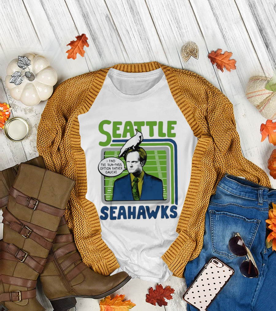 Kelsey Grammer Seahawks Run Pass Option Gauche T-Shirt