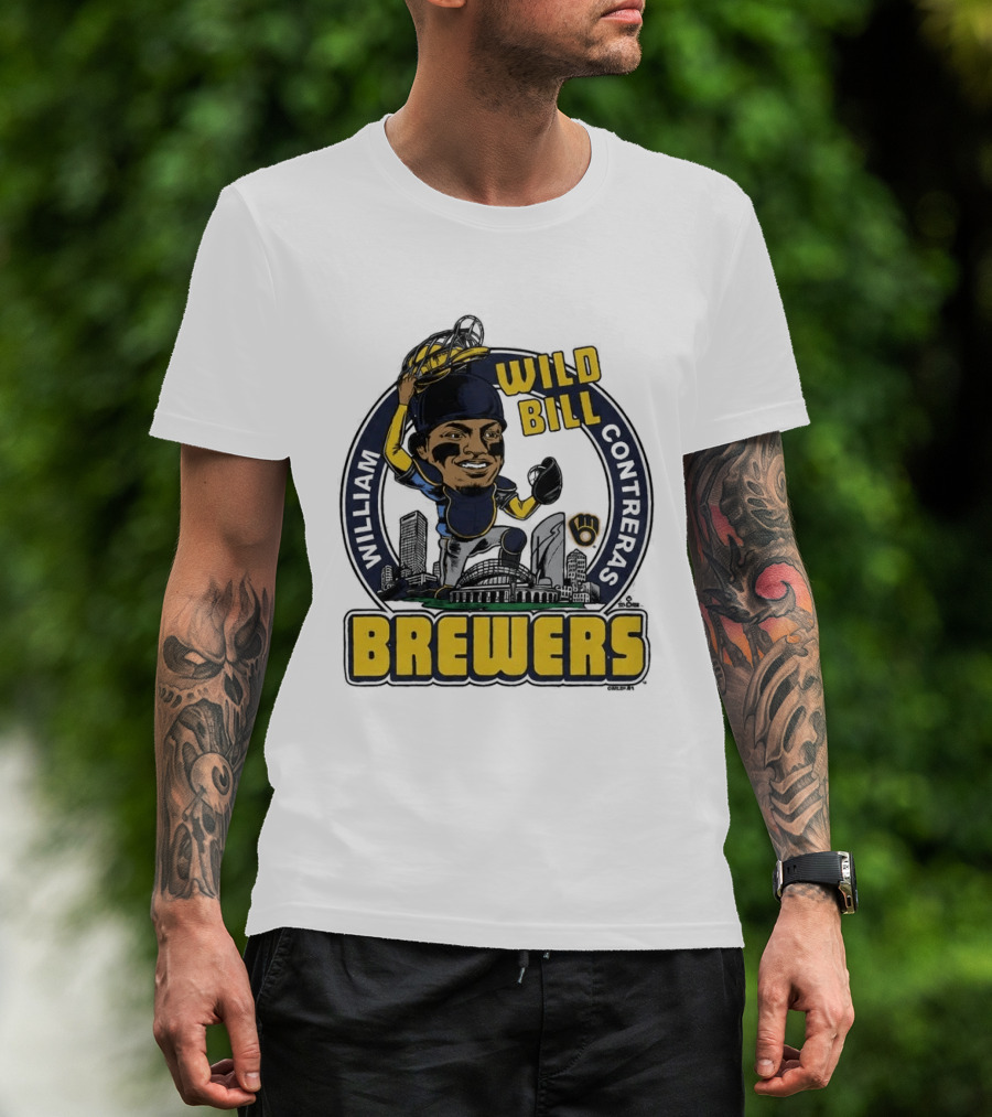 Milwaukee Brewers Wild Bill William Contreras Baseball 2026 T-Shirt