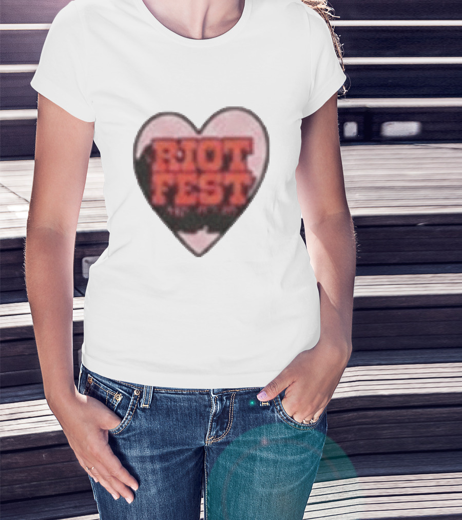 Riot Fest 2026 Chicago September 18 20 Heart T-Shirt
