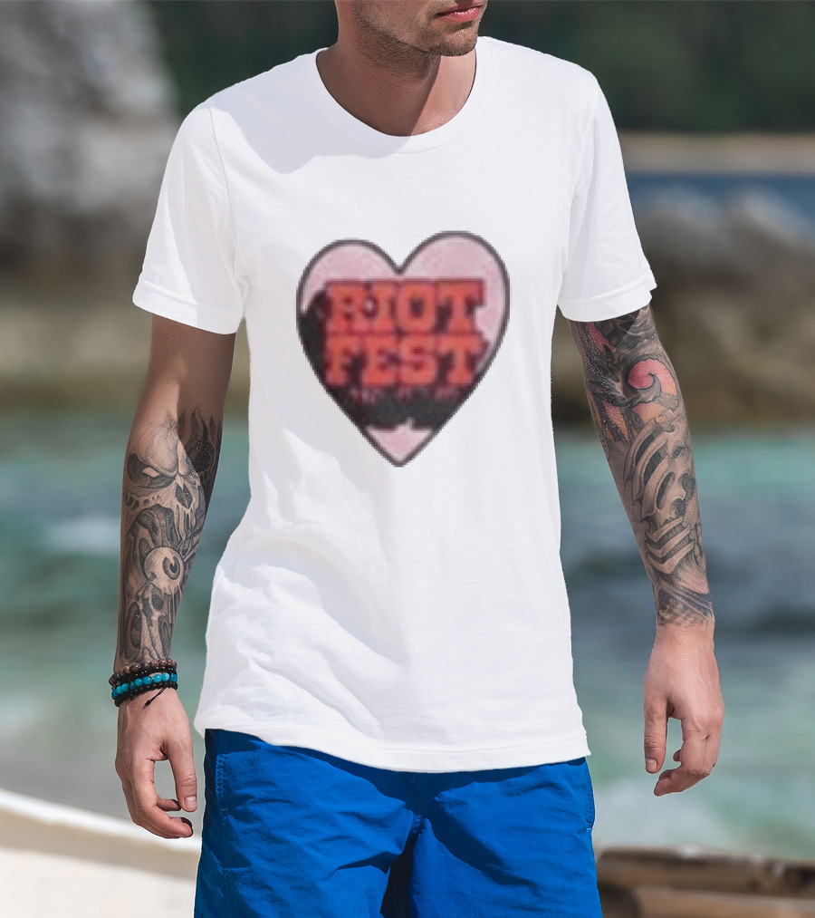 Riot Fest 2026 Chicago September 18 20 Heart T-Shirt