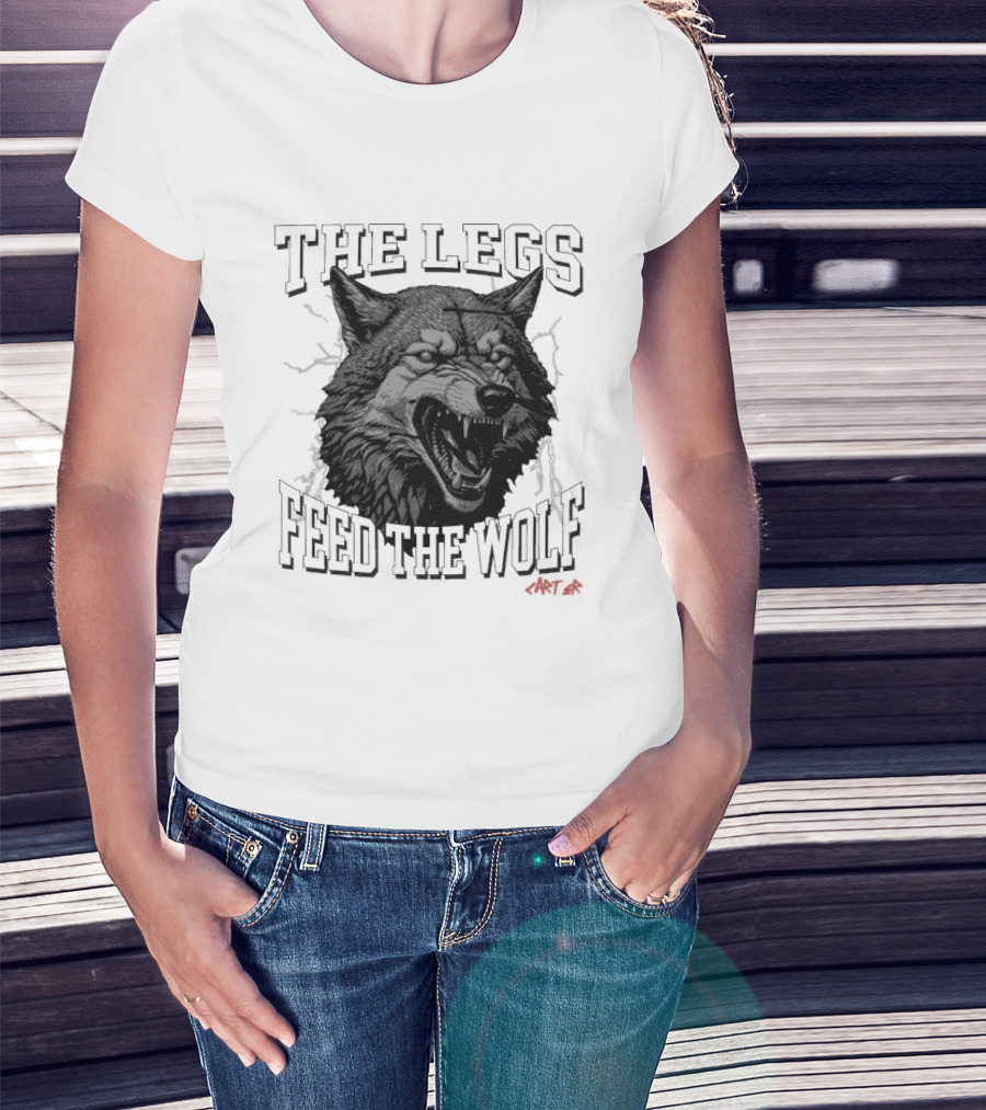 The Legs Feed The Wolf Will Carter Roaring Wolf T-Shirt