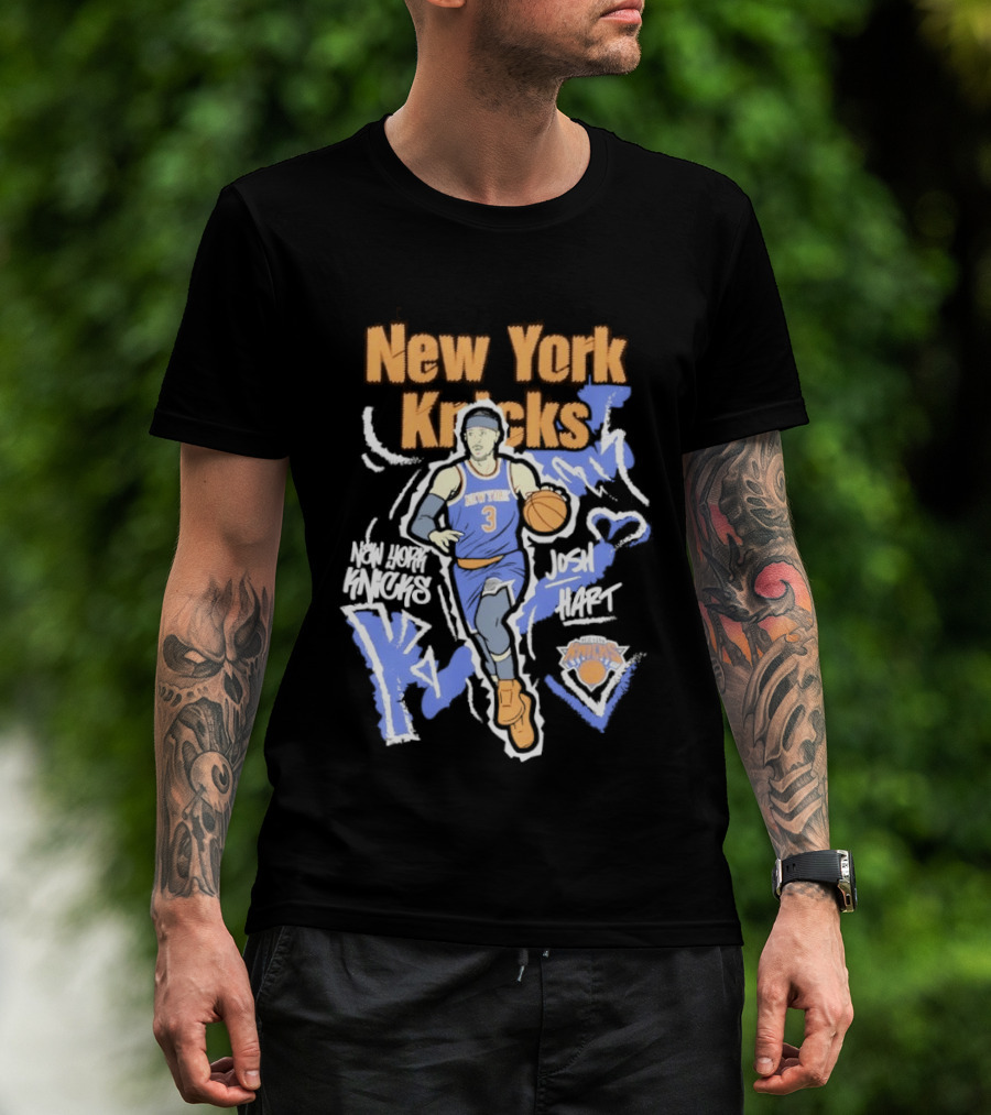 New York Knicks Josh Hart Chalked Up Basketball Player T-Shirt