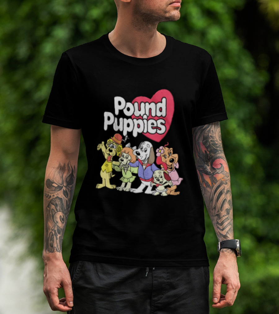 Pound Puppies Heartwarming Cartoon Characters T-Shirt