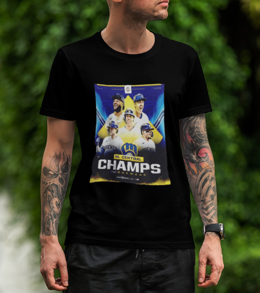 NL Central Champs Brewers Postseason Milwaukee Brewers Fan Gear 2026 T-Shirt