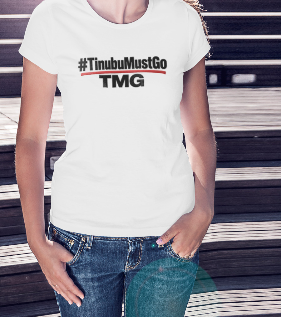 #TinubuMustGo TMG Red Arch Line T-Shirt