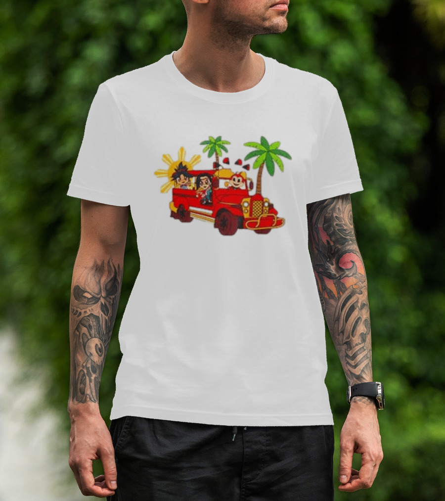Jollibee Foods Store Jeepney Adventure Jollibee X Forgotten Island Collaboration T-Shirt