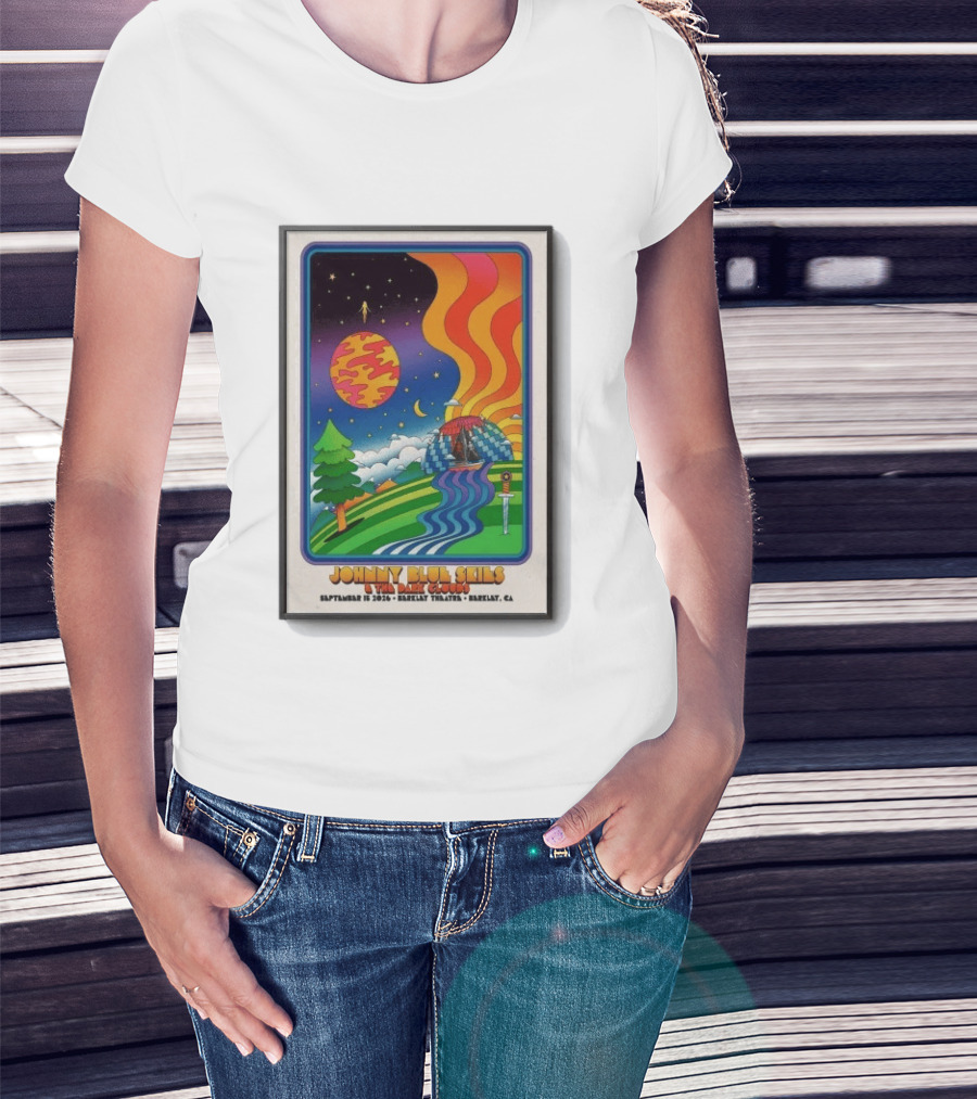 Johnny Blue Skies And The Dark Clouds Berkeley Theatre September 15 2026 Berkeley CA T-Shirt