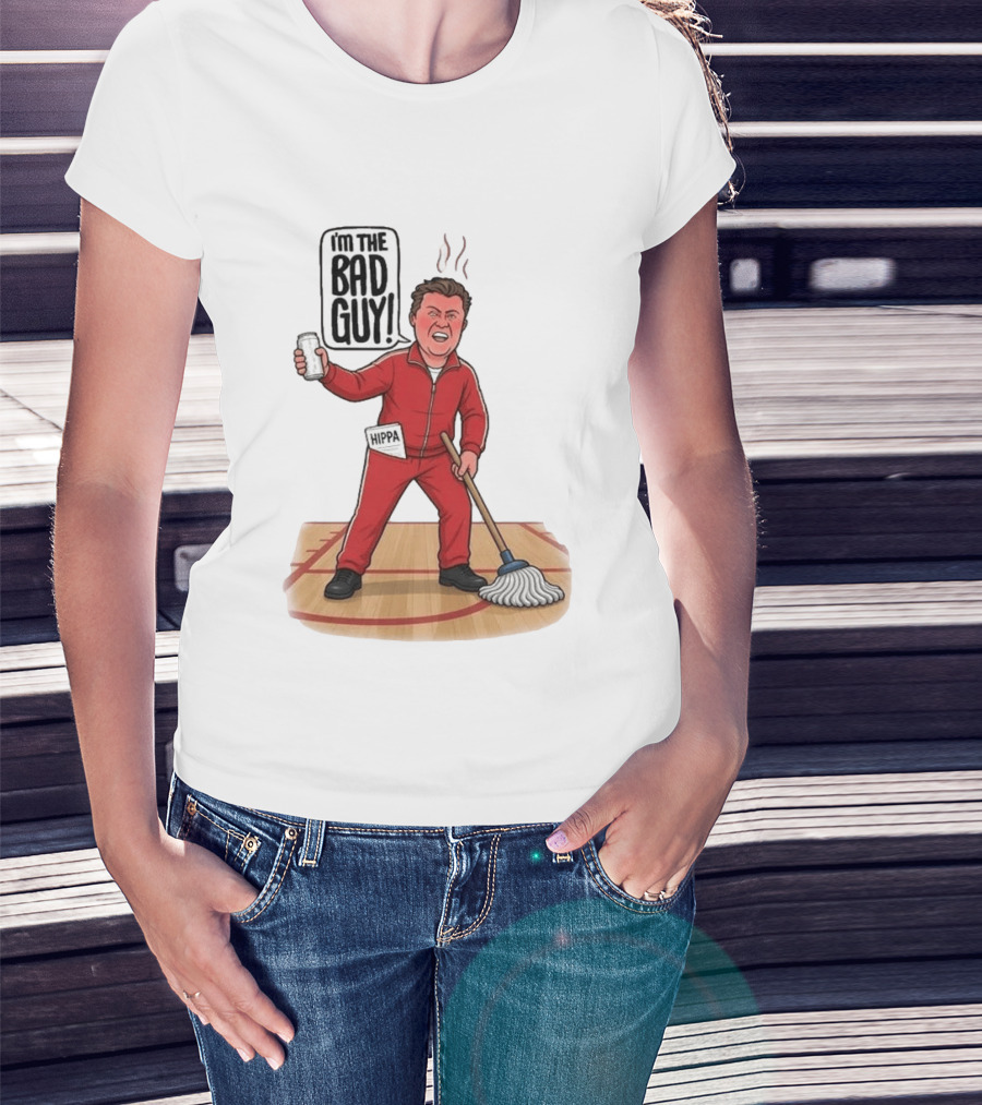 I'm The Bad Guy Rico Bosco Red Tracksuit HIPPA Janitor T-Shirt