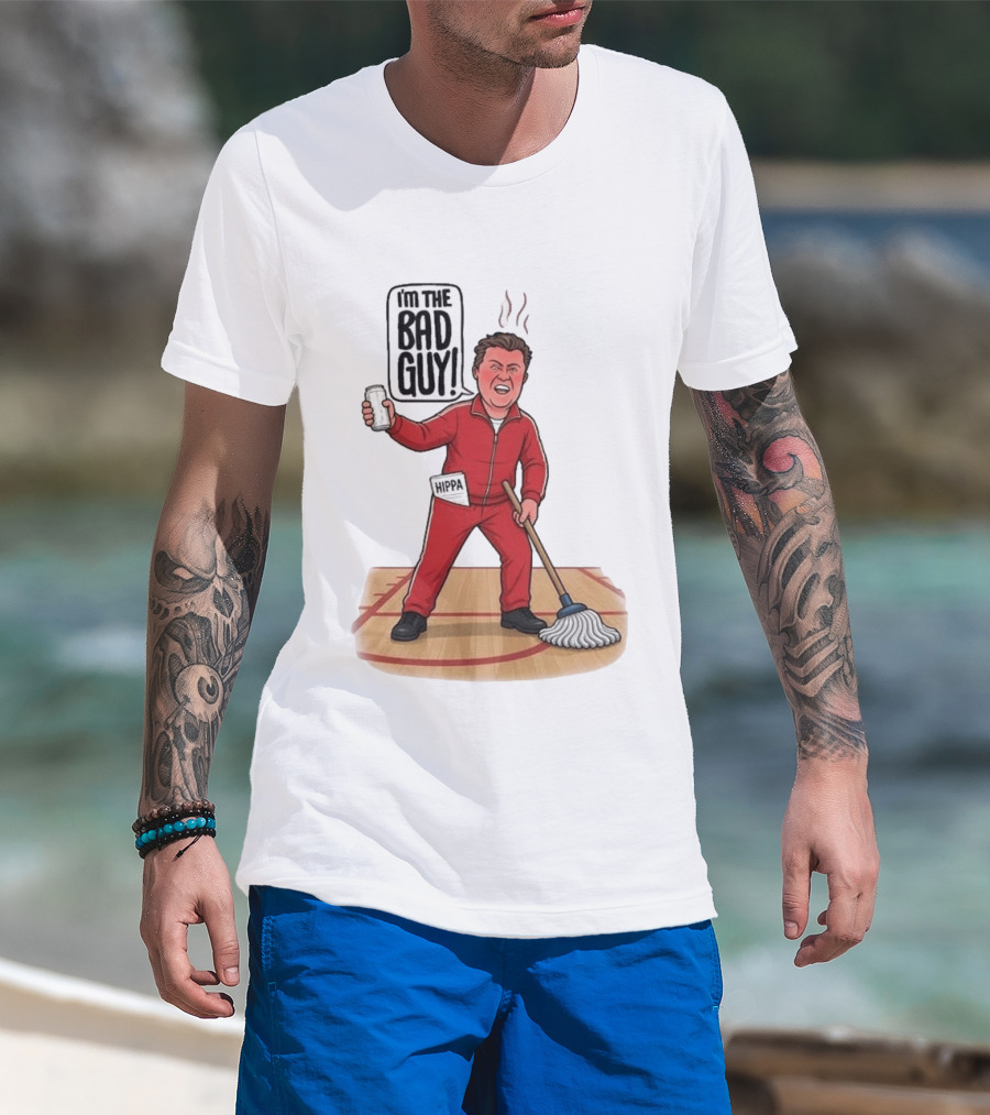 I'm The Bad Guy Rico Bosco Red Tracksuit HIPPA Janitor T-Shirt
