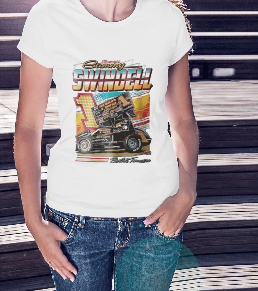 Slammin Sammy Swindell Number 1 Sprint Car Bartlett Tennessee Racing T-Shirt