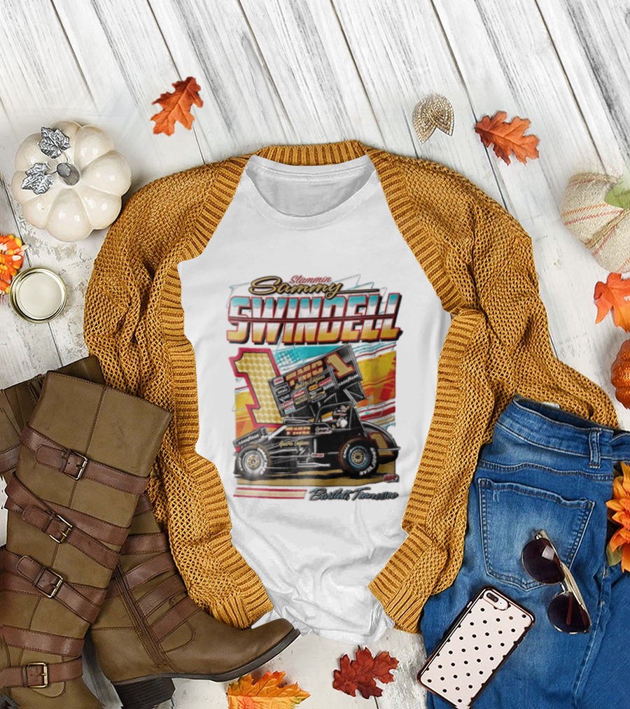 Slammin Sammy Swindell Number 1 Sprint Car Bartlett Tennessee Racing T-Shirt