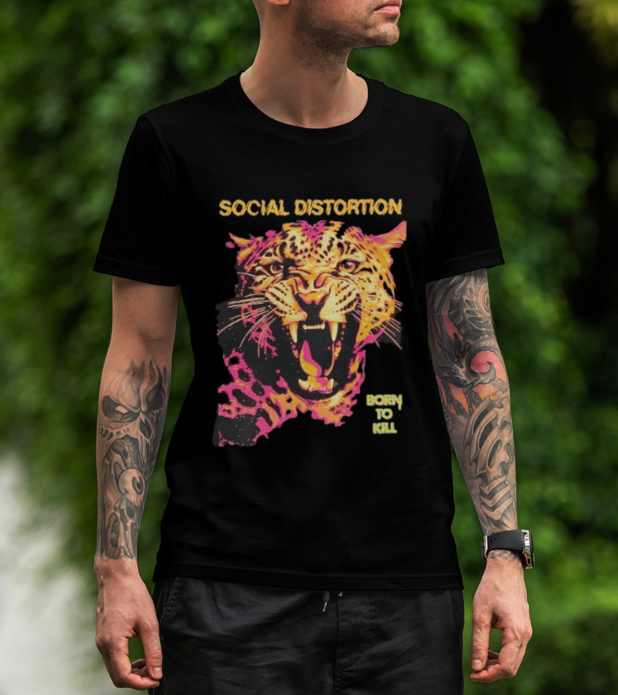 Social Distortion Born To Kill Leopard 2026 T-Shirt