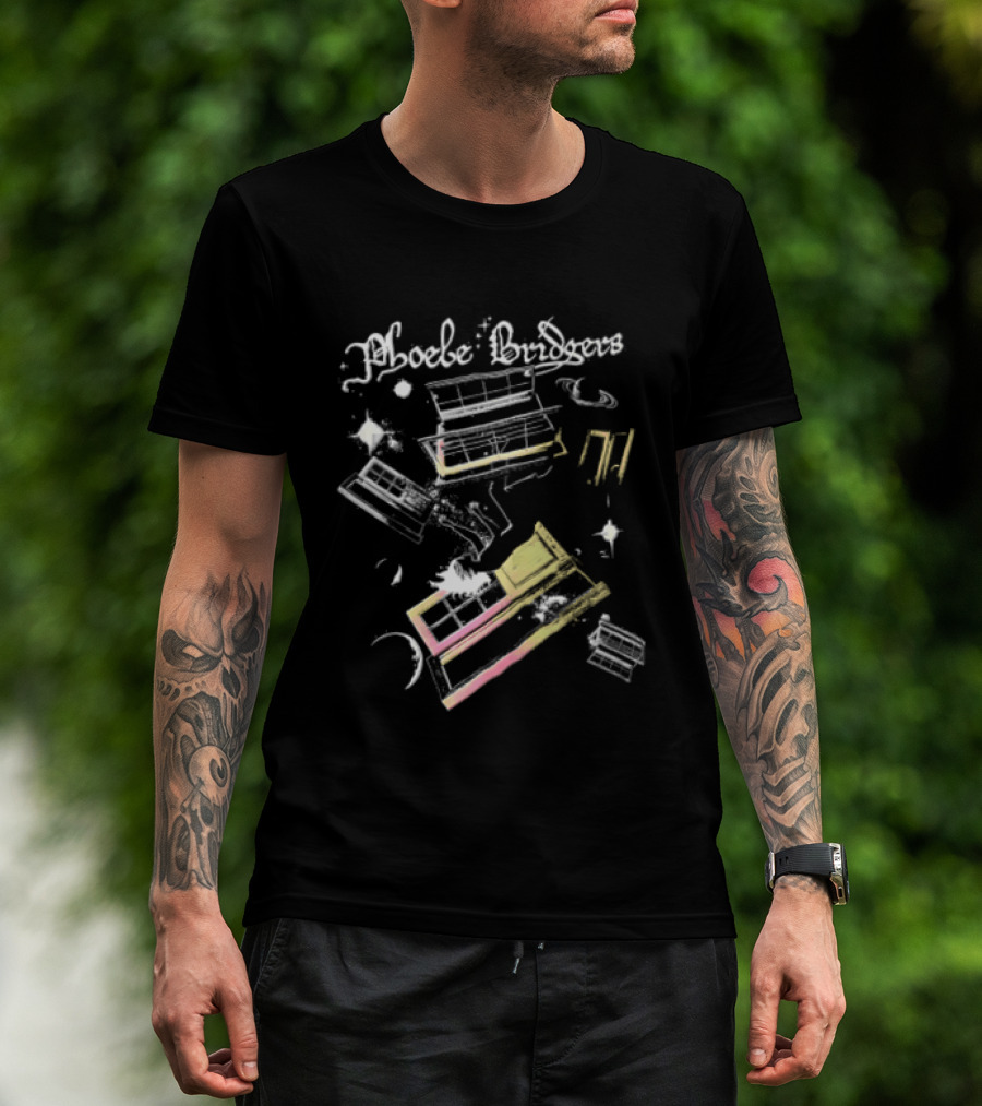 Phoebe Bridgers Cosmic Floating Windows And Stars T-Shirt