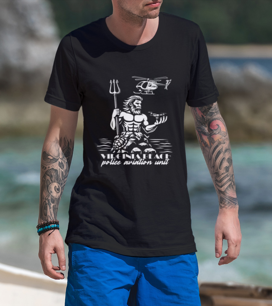 Brotallion Store Virginia Beach Pd Aviation Wflag T-Shirt