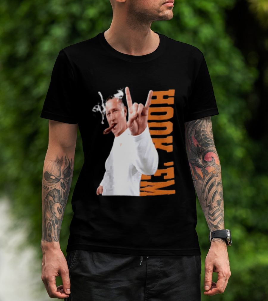 Coach Steve Sarkisian Hock 'Em Gesture Football Spirit T-Shirt