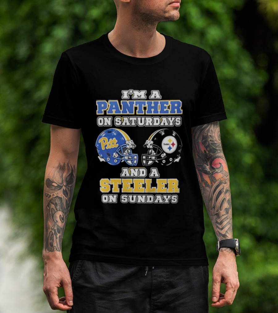 I’m A Panther On Saturdays And A Steeler On Sundays T-Shirt