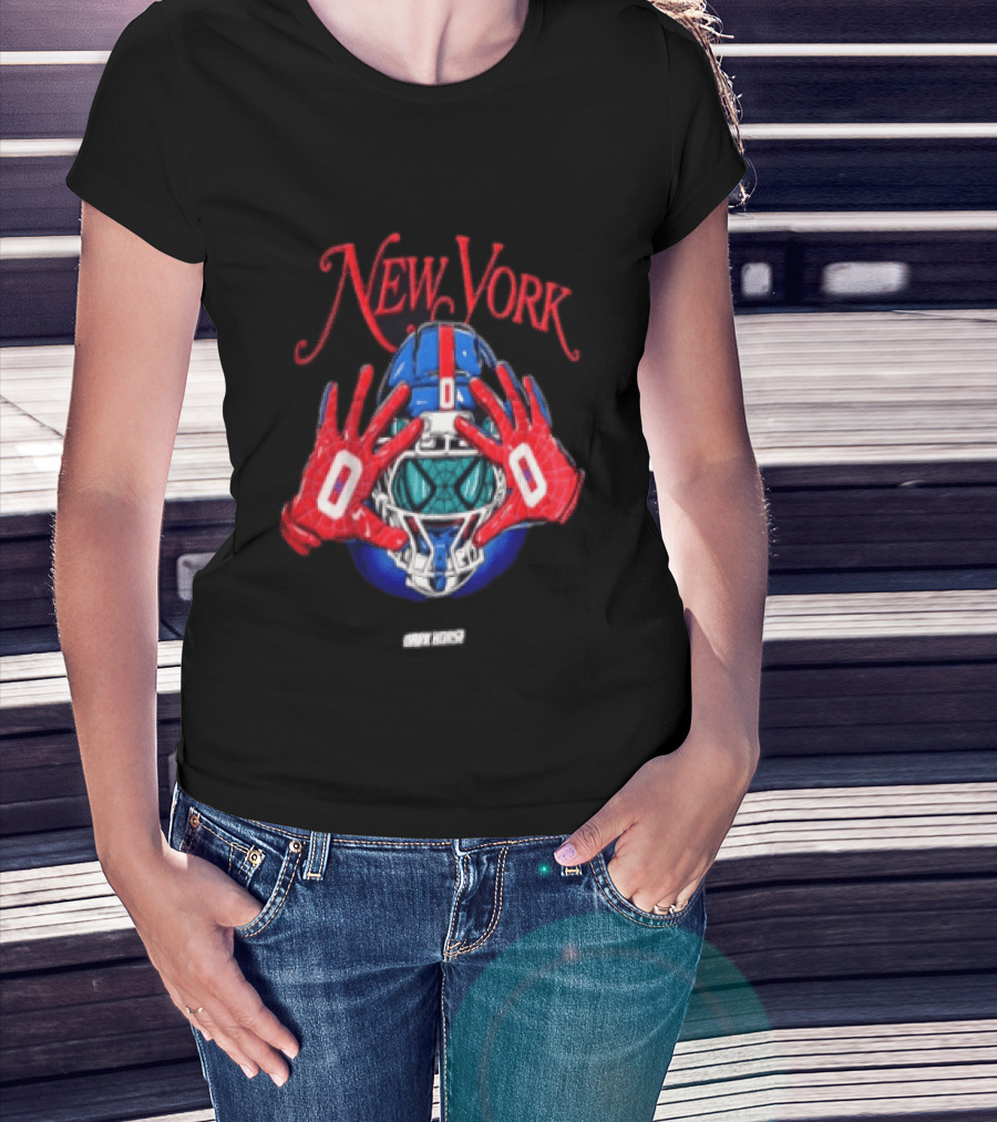 New York Dark Horse Helmet Spider Man Gloves T-Shirt