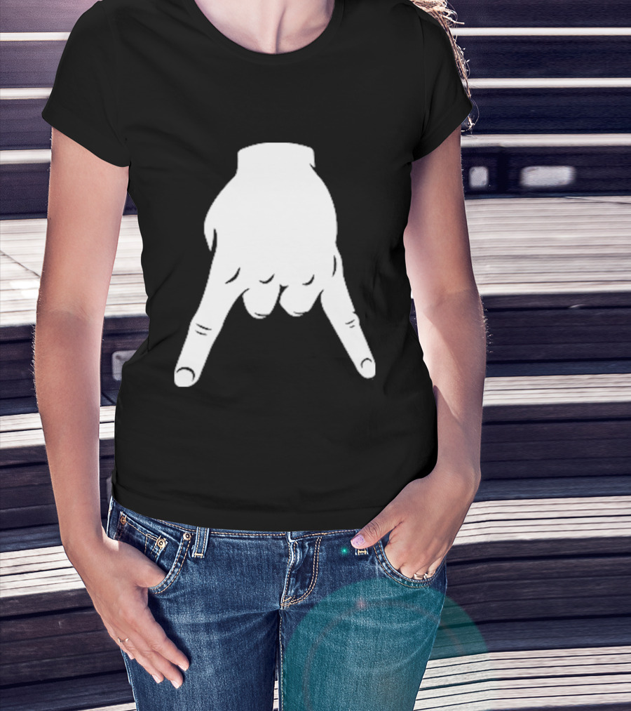 Horns Down Hand Gesture Texas Rivalry Sports Fan T-Shirt