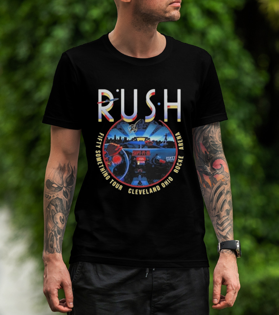 Rush Fifty Something Tour Cleveland Ohio Rocket Arena September 25 2025 T-Shirt
