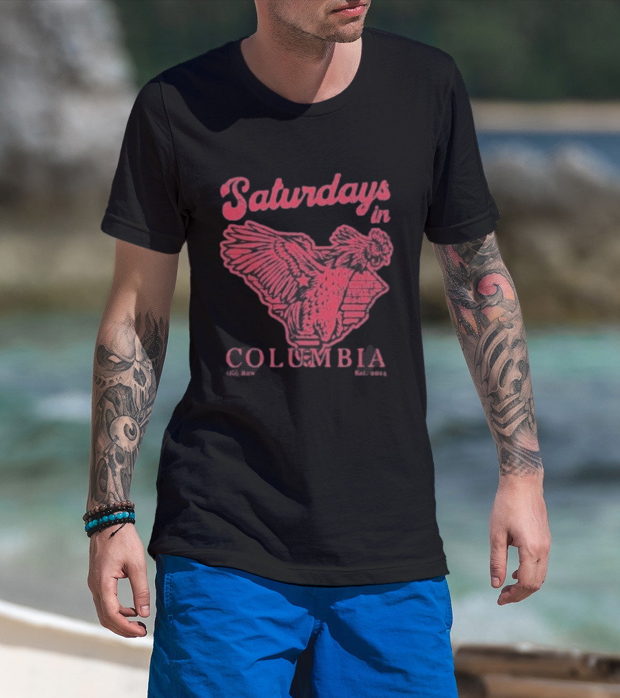 Saturdays In Columbia South Carolina Gamecocks T-Shirt