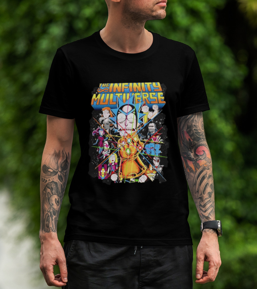 The Infinity Multiverse Crossover Characters Bejeweled Glove T-Shirt