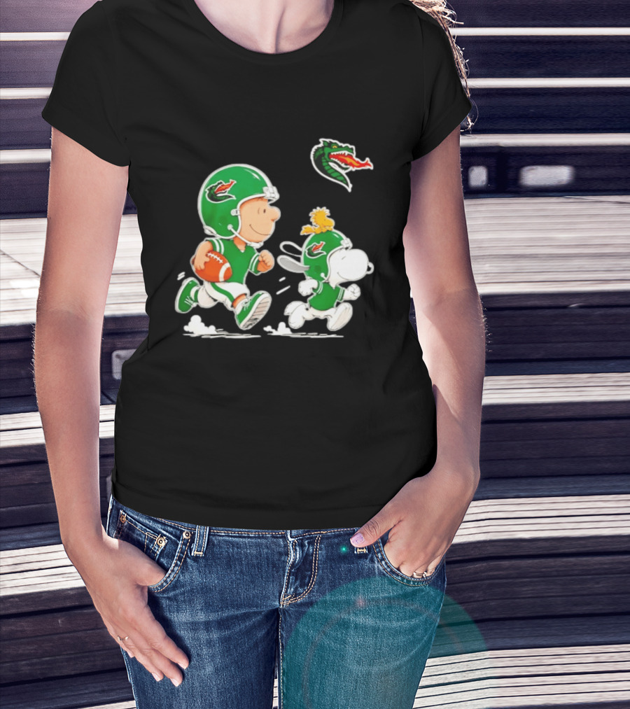 UAB Blazers Charlie Brown Woodstock Snoopy NCAA Football Collaboration T-Shirt