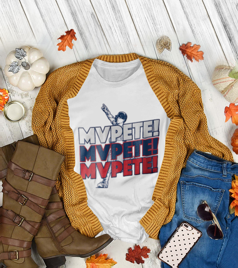 MVPETE Baseball Player Pointing Up Repeated T-Shirt