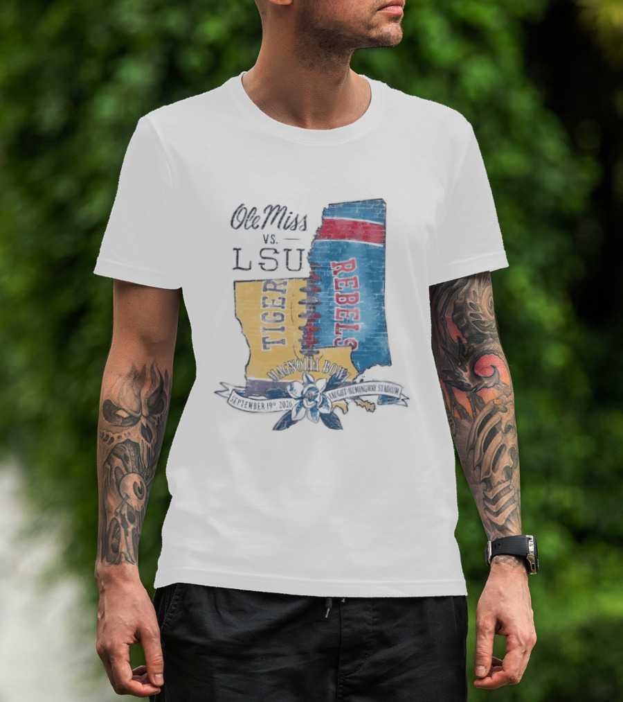Ole Miss Vs LSU Magnolia Bowl September 19 2026 Vaught Hemingway Stadium T-Shirt