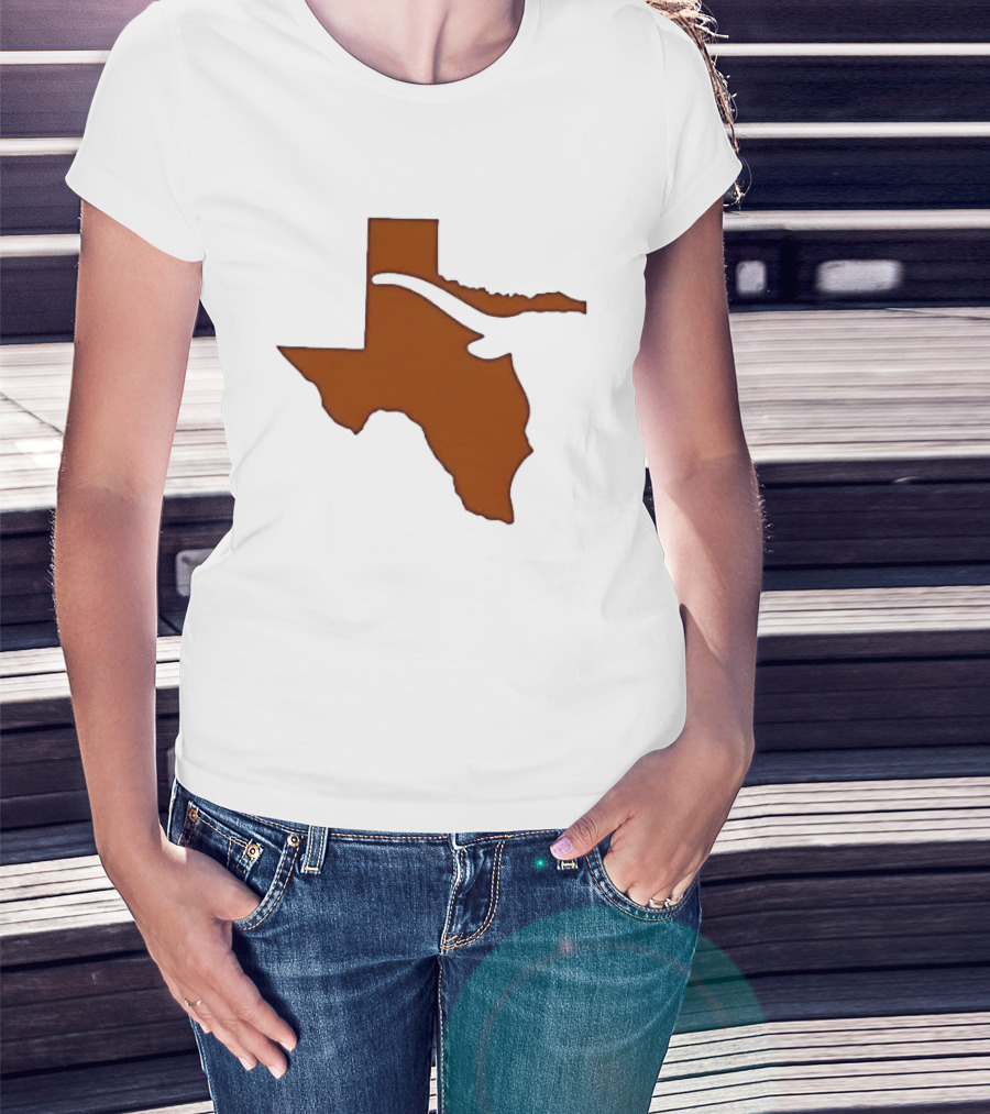 Texas State Longhorn Steer Original Orange T-Shirt