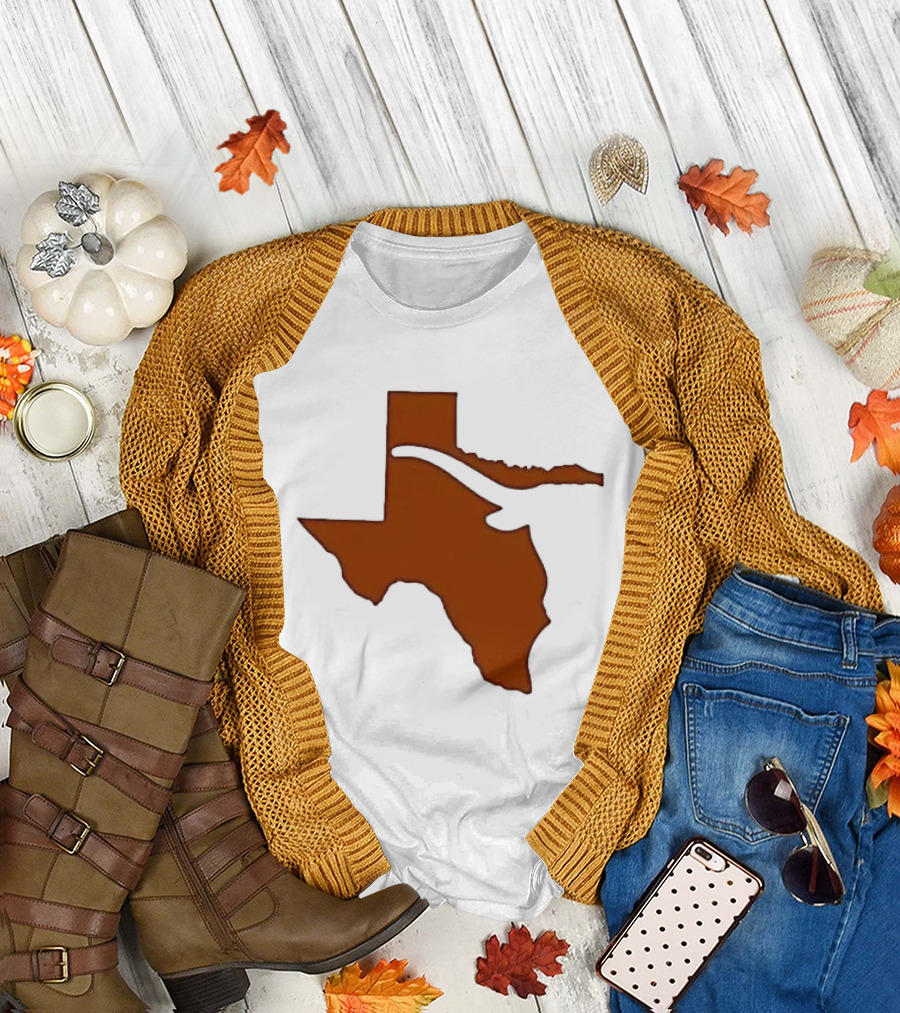 Texas State Longhorn Steer Original Orange T-Shirt